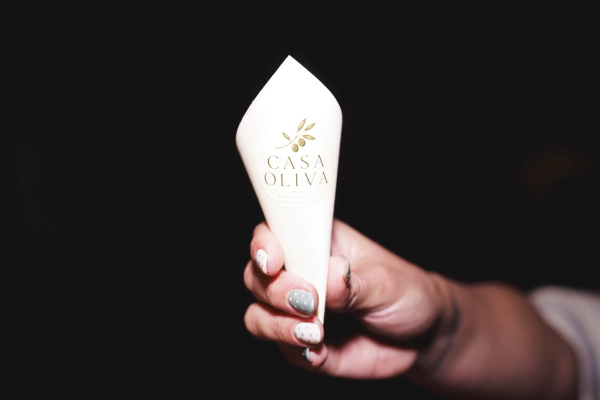 Cono de degustación firmado Casa Oliva